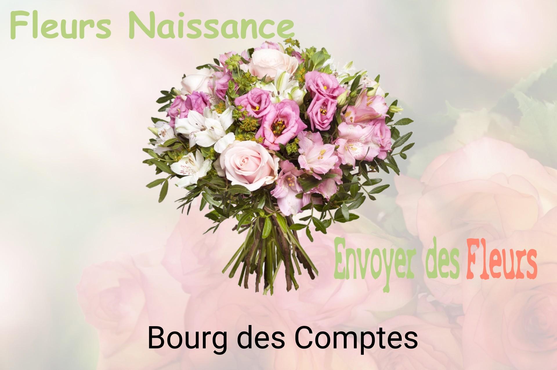 Bouquet de fleurs de naissance livré à Bourg-des-Comptes
